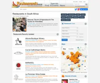 Restaurants.co.za(South Africa restaurants) Screenshot