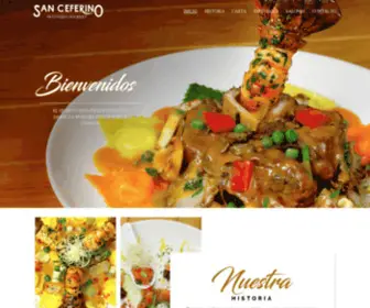 Restaurantsanceferino.com(San ceferino) Screenshot