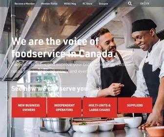 Restaurantscanada.org(Restaurants Canada) Screenshot