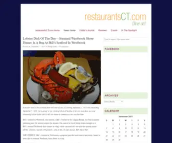 Restaurantsct.com(Connecticut Foodnotes) Screenshot