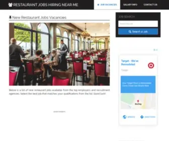 Restaurantshiringnearme.com(Restaurant Jobs Hiring Near Me) Screenshot