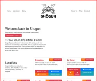 Restaurantshogun.com(SHOGUN Restaurant) Screenshot