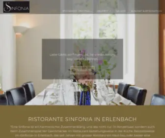 Restaurantsinfonia.ch(Ristorante Sinfonia) Screenshot