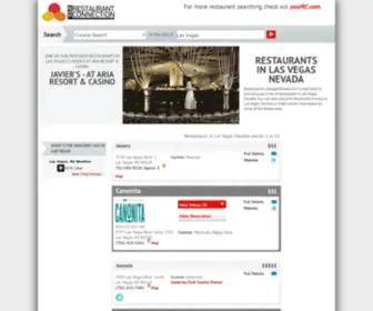 Restaurantsinlasvegasnevada.com(Restaurants in Las Vegas) Screenshot