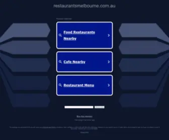 Restaurantsmelbourne.com.au(Restaurants Melbourne) Screenshot