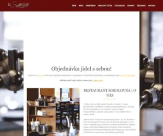 Restaurantsokolovna.cz(Restaurantsokolovna) Screenshot