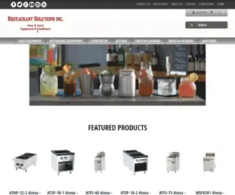 Restaurantsolutionsinc.com(Restaurant Solutions Restaurant Supply) Screenshot