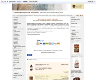 Restauro-Online.com(Vendita materiale e prodotti chimici per restauro e artigianato) Screenshot