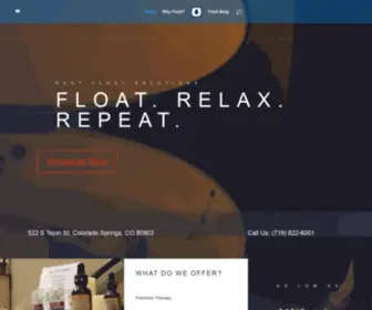 Restfloatsolutions.com(Float Solutions) Screenshot