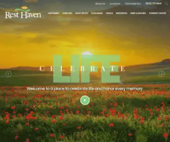 Resthavenfuneral.com(Rest Haven Funeral Home) Screenshot