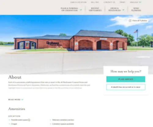 Resthavenpark.com(Resthaven Funeral Home & Memorial Park) Screenshot