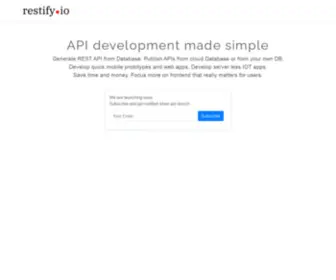 Restify.io(Rest) Screenshot