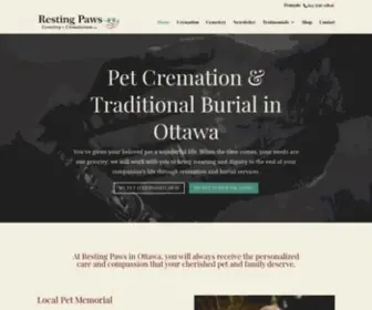 Restingpawsottawa.com(Resting Paws Ottawa) Screenshot