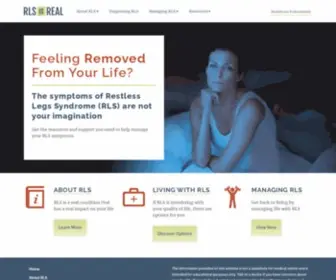 Restlesslegs.com(Restless Legs Syndrome (RLS)) Screenshot