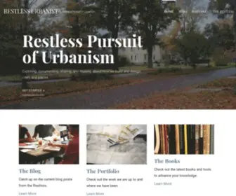 Restlessurbanist.com(Restless Pursuit of Urbanism) Screenshot