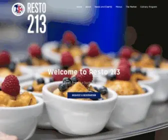 Resto213.com(A first class dining room at Loyalist College) Screenshot