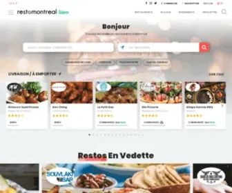Restomontreal.ca(Restaurants de Montréal) Screenshot
