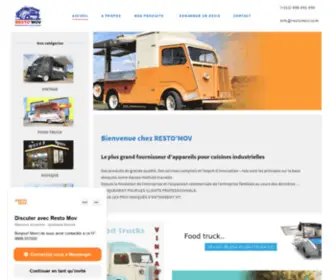Restomov.com(RESTO'MOV Le plus grand constructeur de Food truck au Maroc) Screenshot