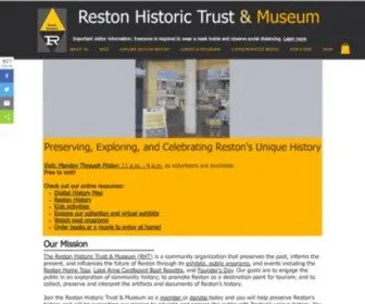 Restonmuseum.org(Reston Historic Trust & Museum) Screenshot