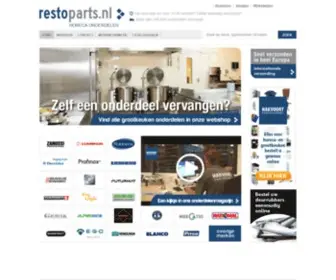 Restoparts.nl(Horeca onderdelen bestellen bij) Screenshot