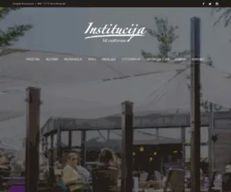 Restoraninstitucija.rs(Bežanijska kosa) Screenshot