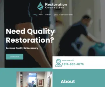 Restoration-Connection.com(I Have An Active Emergency) Screenshot