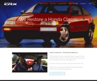 Restorationcrx.com(We Restore the Honda CRX) Screenshot