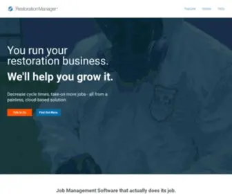 Restorationmanager.net(Restoration Job Management Software) Screenshot