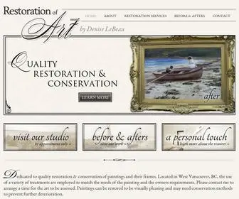 Restorationofart.com(Restoration of Art) Screenshot