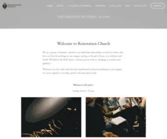 Restorationtriad.org(Restoration Church) Screenshot