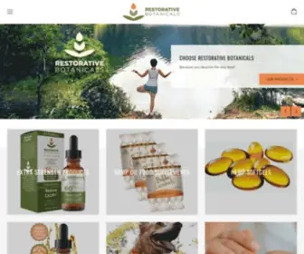 Restorativebotanicals.com(CBD, Hemp Oil Extracts, Topicals & Treats) Screenshot