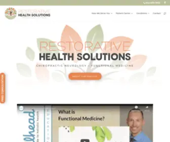 Restorativehealthsolutions.com(Restorative Health Solutions) Screenshot