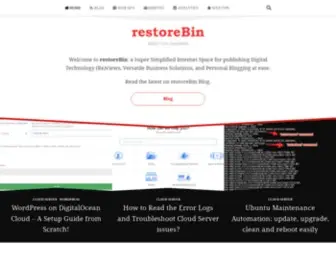 Restorebin.com(RestoreBin Forum) Screenshot