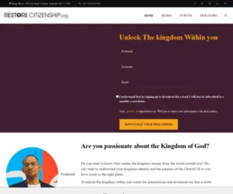 ReStorecitizenship.org(Unlock the kingdom within you) Screenshot