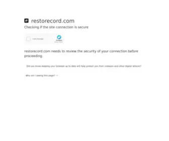 ReStorecord.com(RestoreCord) Screenshot