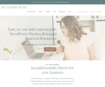 Restored316Designs.com(Affordable & Customizable Feminine WordPress Themes) Screenshot