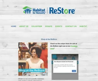 ReStoredelawareunion.org(The Habitat for Humanity ReStore) Screenshot