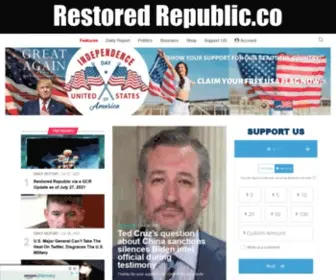 Restoredrepublic.co(Trending restored republic via a gcr) Screenshot