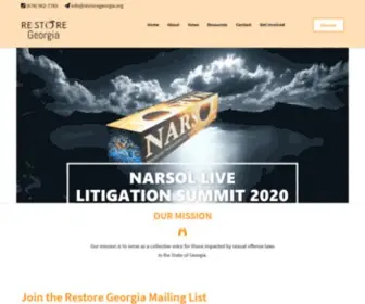 Restoregeorgia.org(Restore Georgia) Screenshot