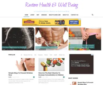 ReStorehealthandwellbeing.com(Restore Health And Well Being) Screenshot