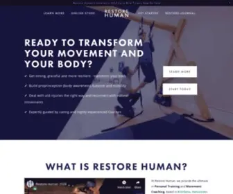 ReStorehuman.com(RESTORE HUMAN) Screenshot