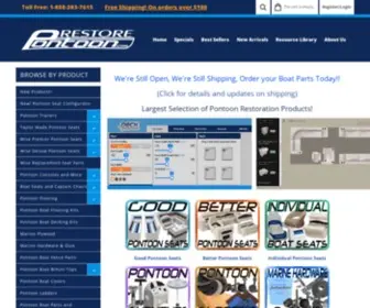 Restorepontoon.com(Pontoon Parts and Accessories) Screenshot