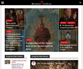 Restoringthefaith.com(Restoring The Faith offers numerous practical solutions and) Screenshot