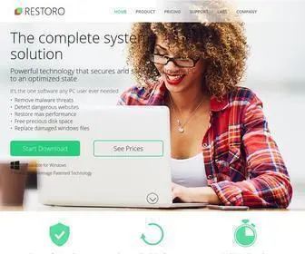 Restoro.com(Restoro Advanced system repair & scan for your PC) Screenshot