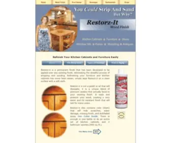 Restorzit.com(Refinish Your Kitchen Cabinets and Furniture With Restorz) Screenshot