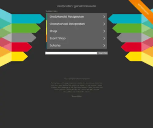 Restposten-Geheimnisse.de(Großhändleradressen) Screenshot