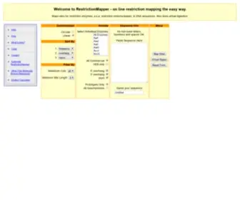 Restrictionmapper.org(RestrictionMapper version 3) Screenshot