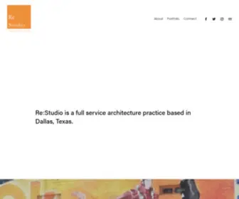 Restudioarchitecture.com(Re Studio Architecture) Screenshot