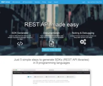 Restunited.com(Automated SDK Generation for REST API) Screenshot