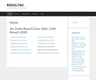 Result4U.in(All India Board Class 10th) Screenshot